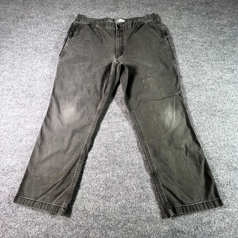 Carhartt Carpenter Pants Men's 40x30 Gray Relaxed Fit Straight Outdoor Workwear